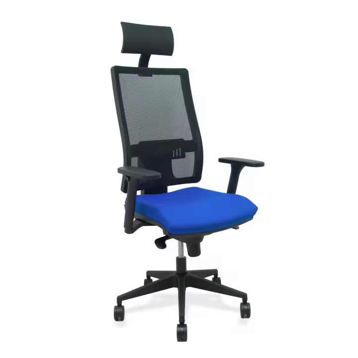 Silla de Oficina con Cabecero Horna P&C B3DR65C Azul - 1