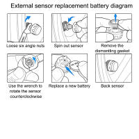 Sistema De Monitoreo De Presión De Neumáticos Para Coche RV Camión Con 6 Sensores Externos 180° Ajustable Bracket Impermeable TPMS Wireless - details 10
