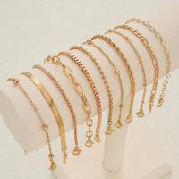 Juego De 11 Pulseras Elegantes Y Bohemias Para Mujer Con Cadena De Serpiente Y Corazón Geométrico Joyería Casual Para Vacaciones Y Citas - details 6
