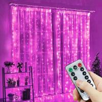 Curtainas De Navidad Con Luces LED Para Ventanas Cortina De Fairy Año Nuevo Iluminación De Habitación Cadena Guirnalda USB Decoración De Fiesta Para Niñas - details 2
