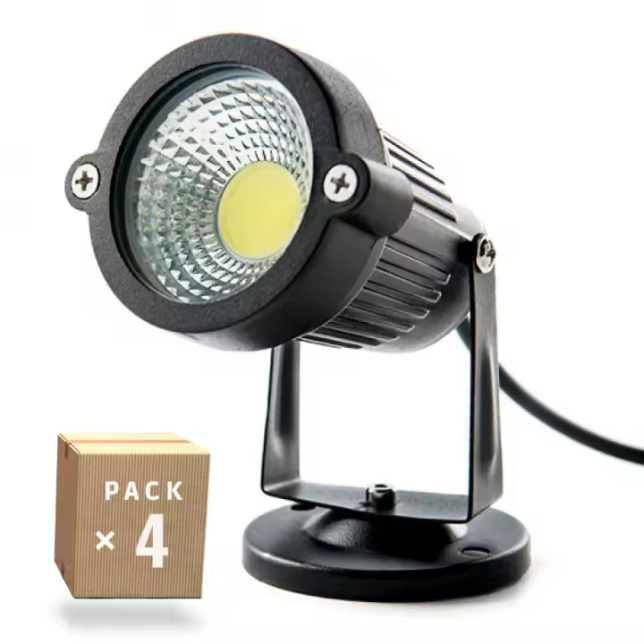 GreenIce | Pack 4 Focos LED Jardín 5W 450Lm 40.000H [SL-SL-C12-5W-CW-PK4-AP] - 1