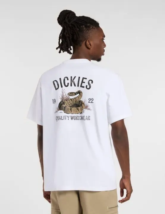 Camiseta Dickies Snake SS Tee Blanca Hombre - 1