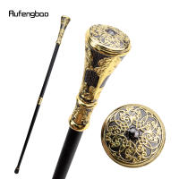 Bastón De Moda Con Manija Redonda De Flores Lujo Dorado Y Negro 93cm Con Punta De Goma Para Fiesta Y Decoración - details 3