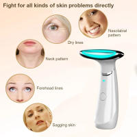 El nuevo instrumento de belleza eléctrico para el cuello diluye las líneas del cuello, las líneas nasolabiales, reafirma y levanta el rostro, compresa caliente a temperatura constante y rejuvenece la piel. - details 5