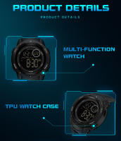 Reloj Digital LED SANDA Para Hombre Reloj Militar De Deporte Resistente Al Agua Con Función De Medición De Tiempo Y Luz Trasera - details 18