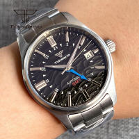 Reloj Automático Tandorio NH34 Para Hombres 39mm GMT Pilot Diversión AR Cristal De Zafiro Fecha Resistente Al Agua 20BAR Moda Relojes De Pulsera De Acero Inoxidable - details 3