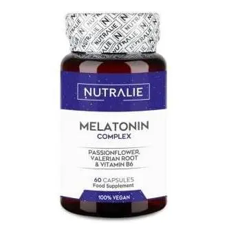 Nutralie Melatonina Complex Con Pasiflora + Raíz Valeriana + B6 60Caps - 1