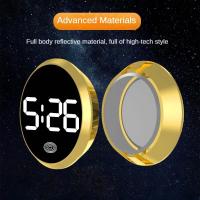 Reloj Digital LED Mini Para Coche Tipo Toque Adorno Automotriz Stick-On Interno Pantalla Táctil Para Vehículos - details 7