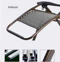 Silla reclinable plegable, silla ajustable para patio o salón, muebles de ratán al aire libre con almohada para piscina, patio, playa - details 2