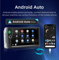 BQCC 2 Din 7" Radio Para Coche Universal Con Android Auto Carplay FM USB BT Estéreo Colorido AUX Multimedia In-Dash 12V - details 4