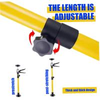 2Pcs Herramienta De Elevación Manual Telescopio De Acero Antideslizante Para Armarios Y Construcción De Drywall Soporte Extensible - details 5