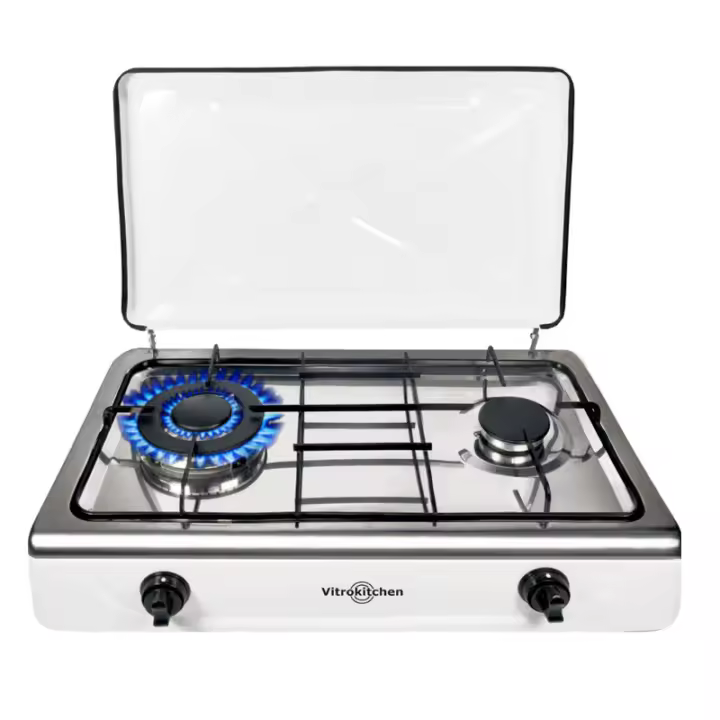 HORNILLO DE GAS VITROKITCHEN 252BB 2 FUEGOS (1 TRIPLE) - 1