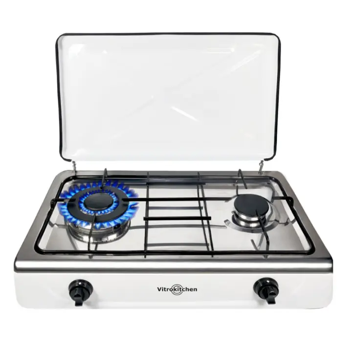 HORNILLO DE GAS VITROKITCHEN 252BB 2 FUEGOS (1 TRIPLE) - 1
