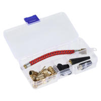 Kit De Herramientas De Reparación De Bicicleta 21Pcs Set Con Adaptador De Tubo De Neumático Inflable Conector De Camión De Béisbol Y Bombín - details 6