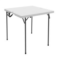 Mesa cuadrada plegable blanco 94x94x74 cm Lifetime - details 0