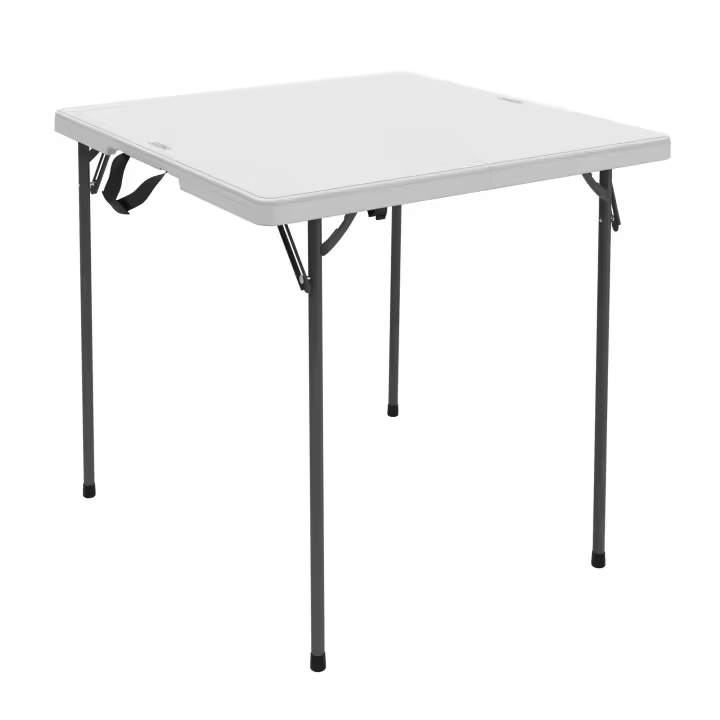 Mesa cuadrada plegable blanco 94x94x74 cm Lifetime - 1