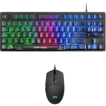 Pack Gaming Mars Gaming MCPTKLES/ Teclado + Ratón Óptico - 1