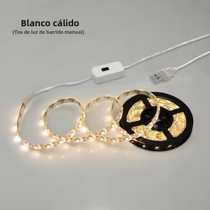 Luz LED Para Cocina Con Sensor De Movimiento Y Control USB 5V 1m-5m Iluminación Inteligente Para Dormitorio Armario Casa - 1