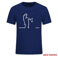 Camiseta De Verano Para Hombres Balum La Linea Gráfico Divertido Algodón Cómodo Prenda Premium Camisetas Casual Cuidado Fáciles - details 2