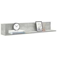 vidaXL Estantes de pared 2 uds madera 100x16,5x16,5 cm en color Gris hormigón/Negro/Marrón roble y más | práctico organizador multiusos diseño compacto funcional - details 0