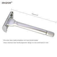 Afeitadora De Seguridad De Doble Hoja iRAZOR Para Hombres Con Estilo Mariposa Y 10 Hojas Originales Corte De Pelo Y Afeitado - details 4