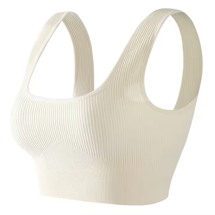 Sudadera De Yoga Fitness Sin Costuras Tejida Con Sujetador Y Ropa Interior Para Deportes Material De Nylon Y Elástico Secado Rápido Para Mujer - 1