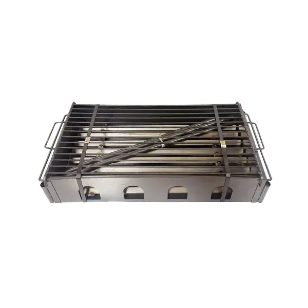 UD - Parrilla Portátil de Carbón para Asados | Barbacoa Compacta de Acero | Ideal para Camping, Picnic y Jardín - 1