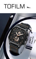 Reloj De Cuarzo Para Hombre POEDAGAR Lujo Casual Impermeable Con Luminiscencia Cuero Militar Deportivo Cronógrafo Fecha - details 13