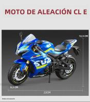 Modelo a Escala 1:9 Suzuki GSX-1000R Motocicleta En Miniatura Con Ruedas De Aleación Absorción De Choques Regalo Para Niños - details 2