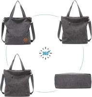 Mochila bandolera tipo mensajero, bolso de lona multifuncional, elegante, mochila de viaje duradera de gran capacidad. - details 0