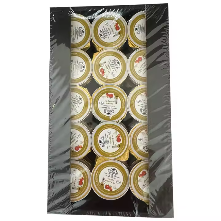 Deliex - Tomate ajo y aceite monodosis 45 unidades x 25 gr. Pequeñas porciones de tomate ajo y aceite de oliva virgen extra ya preparado para el trabajo. - 1