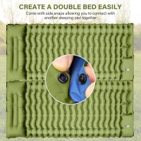 Colchoneta de dormir para camping, ultraligera con almohada con bomba de pie incorporada, almohadillas de dormir inflables compactadas para acampar, mochileros, senderismo, Viajes - details 2