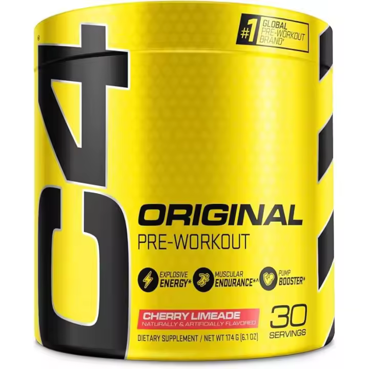 Cellucor C4 Original 30 Serv Cherry Limeade Vitamina C para Apoyo Inmunológico - Energía Preentrenamiento Sin Azúcar para Hombres y Mujeres - 150mg de Cafeína Más Beta Alanina Más Creatina - 1