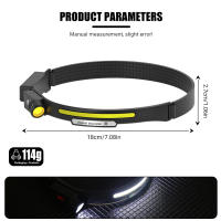 Linterna Frontal LED Recargable USB Con Sensor De Movimiento Y 4 Modos Iluminación De 230 Grados Torcha Frontal Heinast - details 0