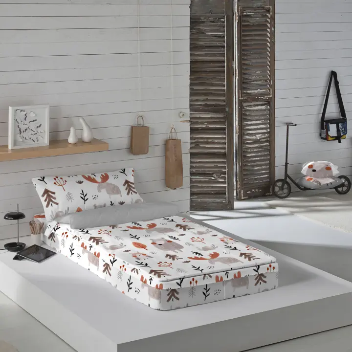 SACO NORDICO INFANTIL 100% ALGODÓN CON RELLENO WILD FOREST ICEHOME FABRICADO EN ESPAÑA - 1