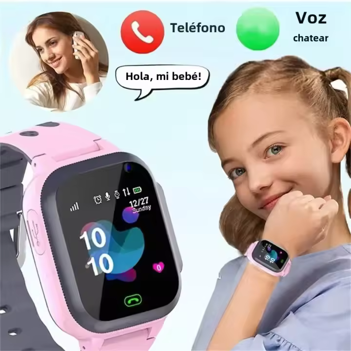 Reloj inteligente para niños y niños, pulsera con rastreador de Ubication Deportiva, Tarjeta SIM, SOS, Llamada Digital, Alarma con interior, regalo - 1