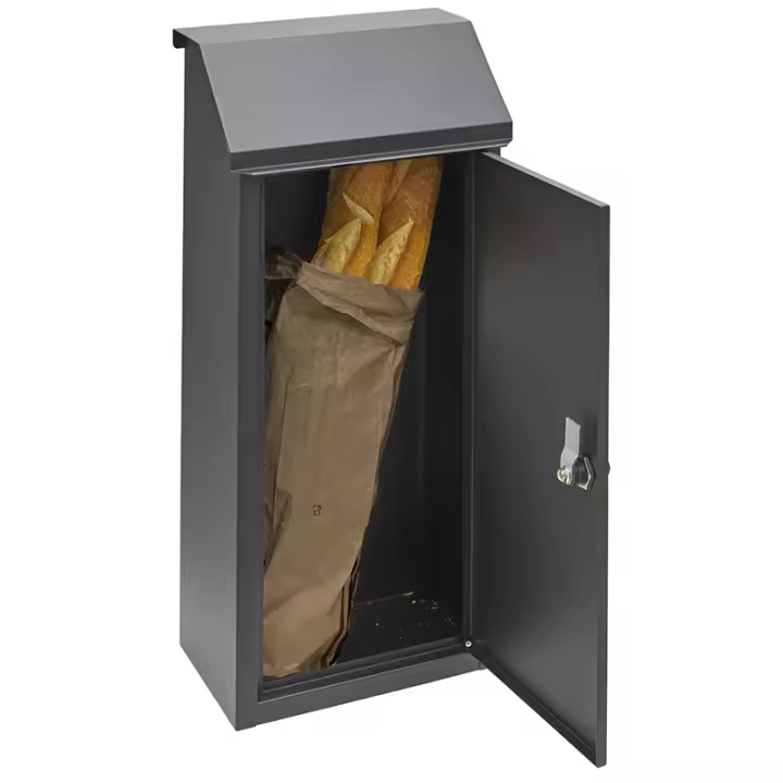 ARREGUI Panera Buzón Exterior de Acero para Entregas de Pan y Periódicos | Buzón de Pared Grande para Barras de Pan | Buzón Pan | Gran Capacidad y Altura | Apertura sin Llave - 1