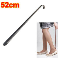 Conejo De Calcetines Extra Largo 52cm Acero Inoxidable Herramienta De Ayuda Para Calzar Zapatos Plata Metálica Deslizante Remover Lifter - details 0