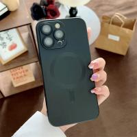 Funda De Teléfono De Lujo Magsafe Con Carga Inalámbrica Para iPhone 15 14 13 12 11 pro Max 15 plus Magnética Mate Protección De Lente Bumper - details 6