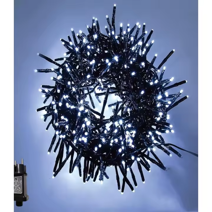 Guirnalda Luces Led de Navidad PLUS HOME 1000 LED 6m Cable Verde IP44 Impermeable - Decoración Festiva - 1