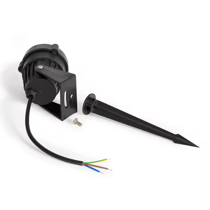 Ledkia Foco Exterior GU10 Aluminio con Pincho Simba - 1