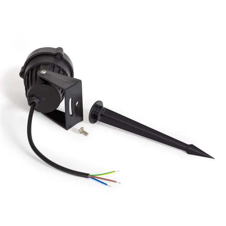 Ledkia Foco Exterior GU10 Aluminio con Pincho Simba - 1