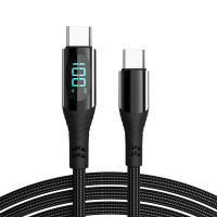 Cable USB C a C Tipo C Para Carga Rápida 100W Con Pantalla Digital 7A Compatible Con HUAWEI Xiaomi Macbook iPad Cable De Datos - details 5
