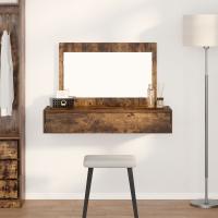 Mesa de tocador colgante vidaXL de roble ahumado 100x40x70 cm - details 0