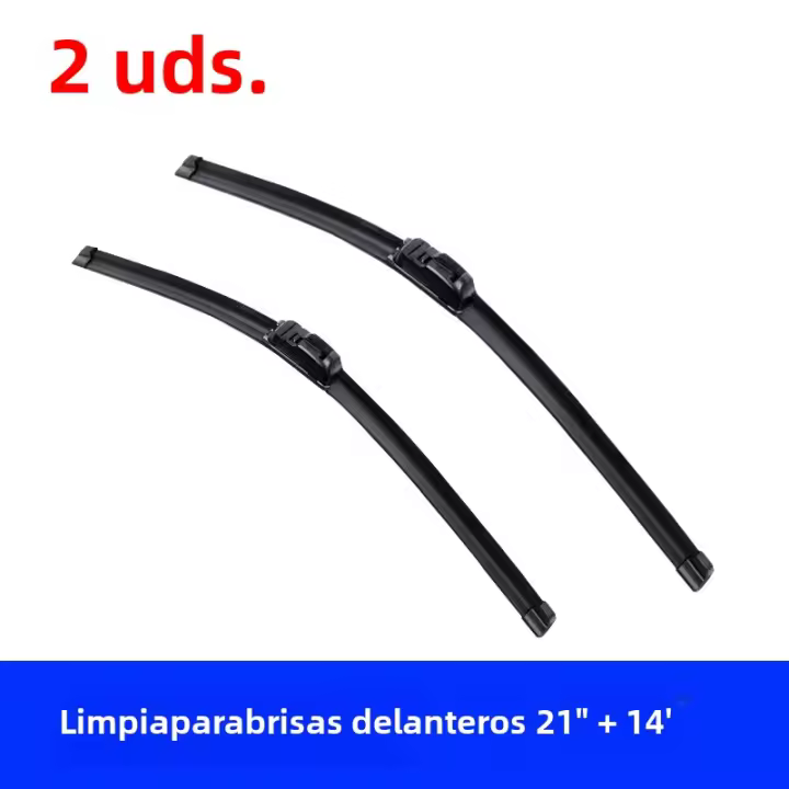 Limpia Parabrisas Para Honda Fit Jazz MK1 2002-2008 Limpia HD Silenciosa Y Duradera De Goma Suave U-Tipo 21 "+14" Boneless - 1
