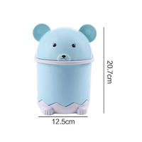 Bandeja De Papel Miniatura De Panda De Plástico Con Tapa Contenedor De Basura Para Escritorio Organizador De Mesa Para El Hogar Y Dormitorio - details 0