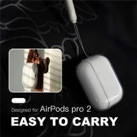 Funda Transparente Anti-Oro Para Airpods pro 2 2da Generación 3 3ra Generación 1era Generación Con Correa De TPU Suave Protección Para Auriculares - details 4
