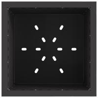 vidaXL Hoguera Sin Humo Cuadrada Negra 48x48x50 cm Acero - details 3