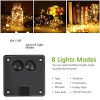 Cinta De Luces Solares LED 50M Para Jardín Exterior Impermeable Para Cumpleaños Patio Árbol Fiesta Camping Decoración De Navidad - details 4