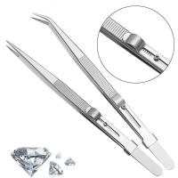 Aguja De Joyería Profesional De Acero Inoxidable 16CM Precisión Alta Para DIY Diamante Gemas Herramienta De Joyero Con Cierre De Ranura Sandblast - details 3